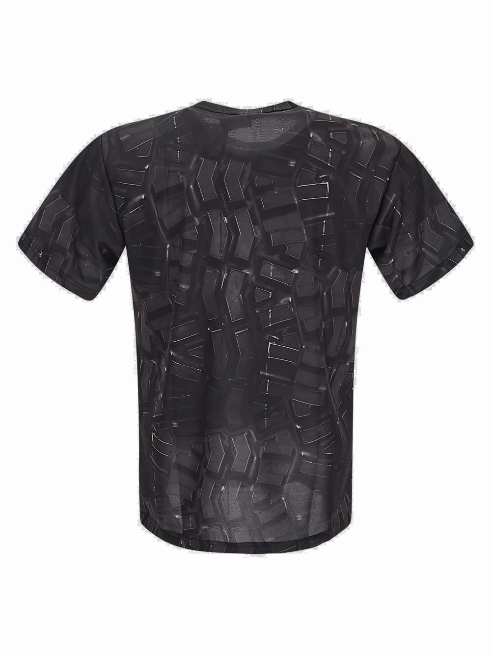 Black Comme des Garçons X Nike Logo Printed Crewneck T-Shirt