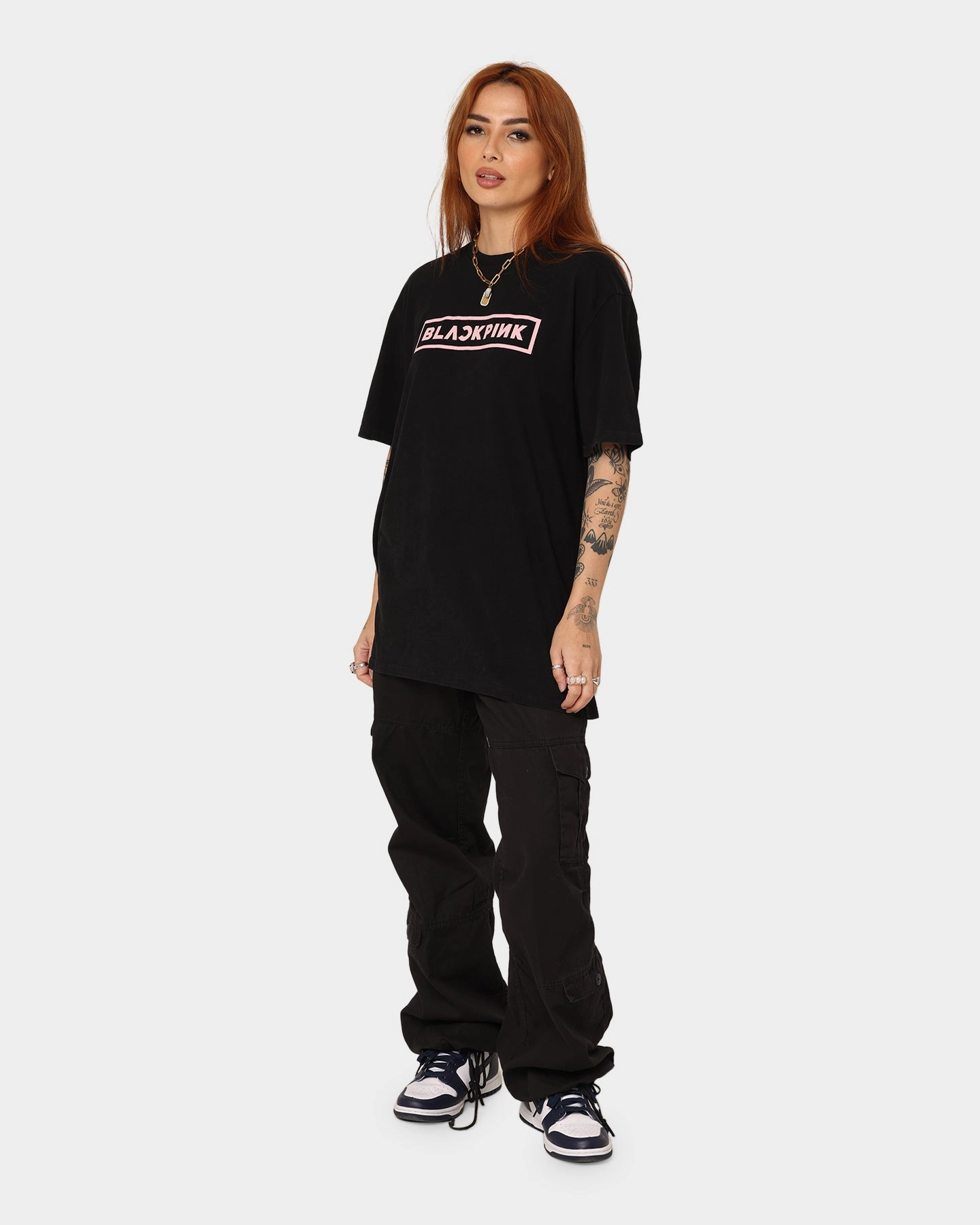 Black Pink Black Pink Album T-Shirt Washed Black
