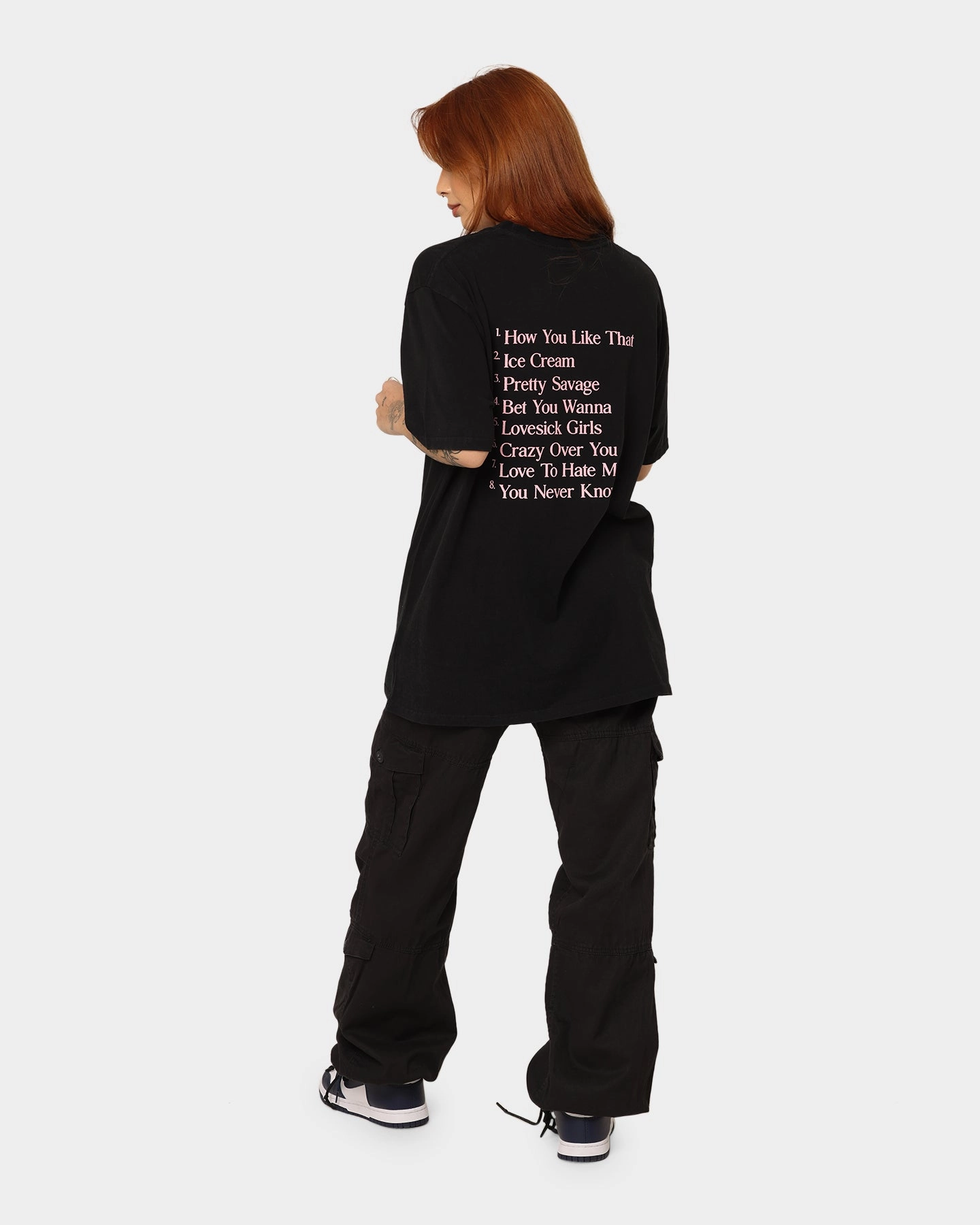 Black Pink Black Pink Album T-Shirt Washed Black