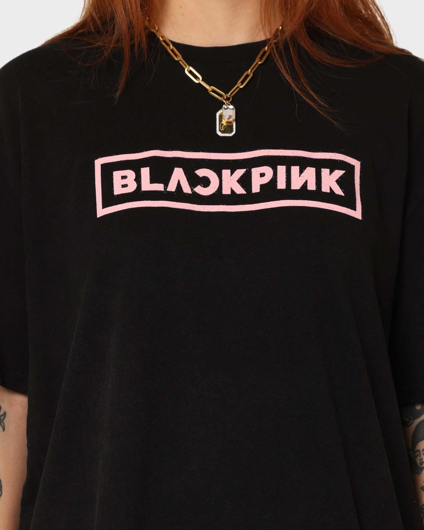 Black Pink Black Pink Album T-Shirt Washed Black