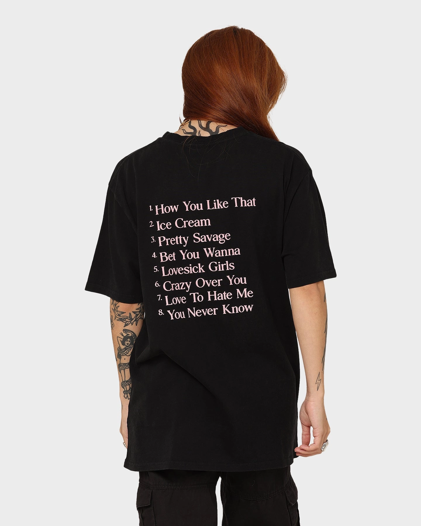 Black Pink Black Pink Album T-Shirt Washed Black