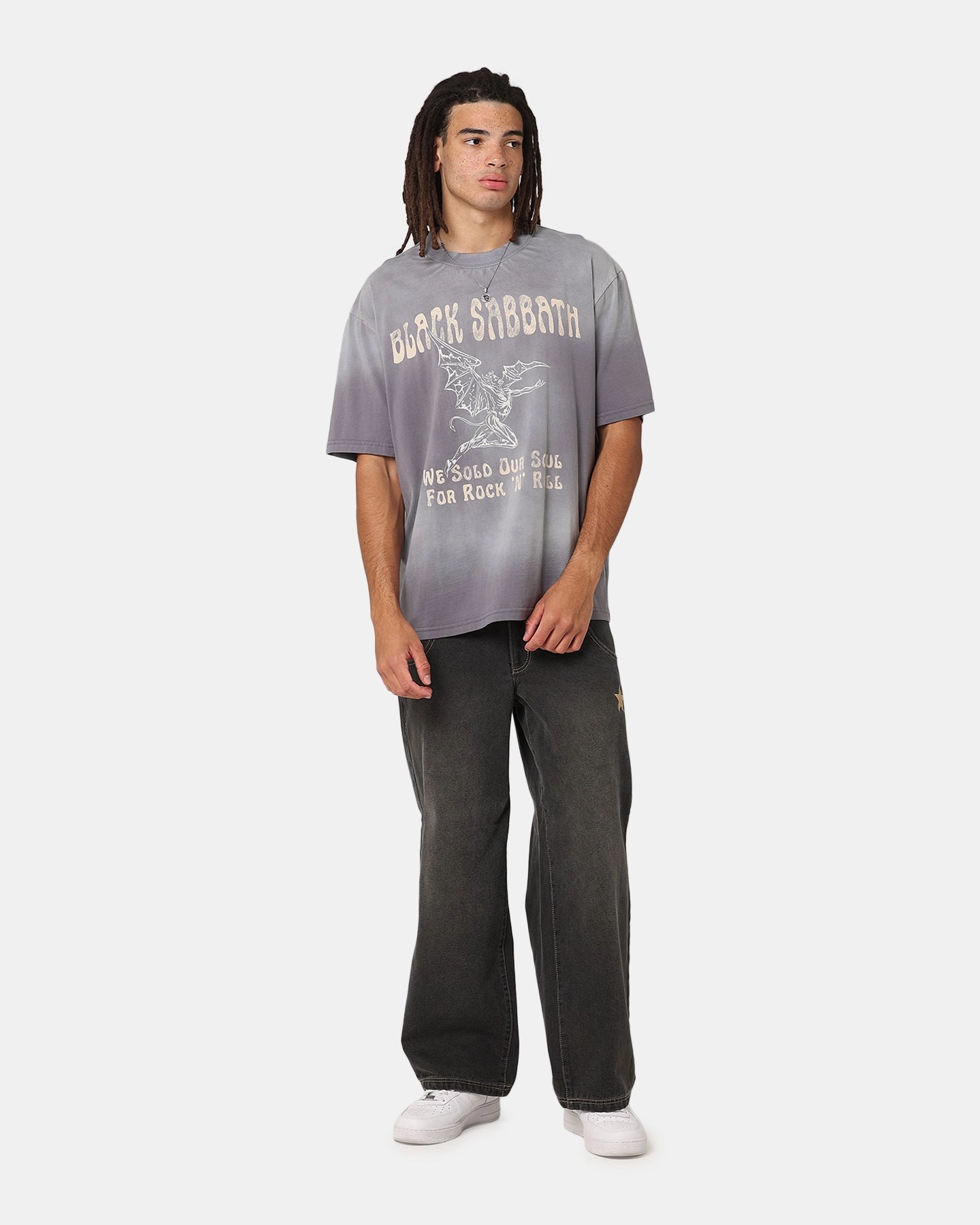 Black Sabbath Sold Our Soul T-Shirt Sun Washed Blue