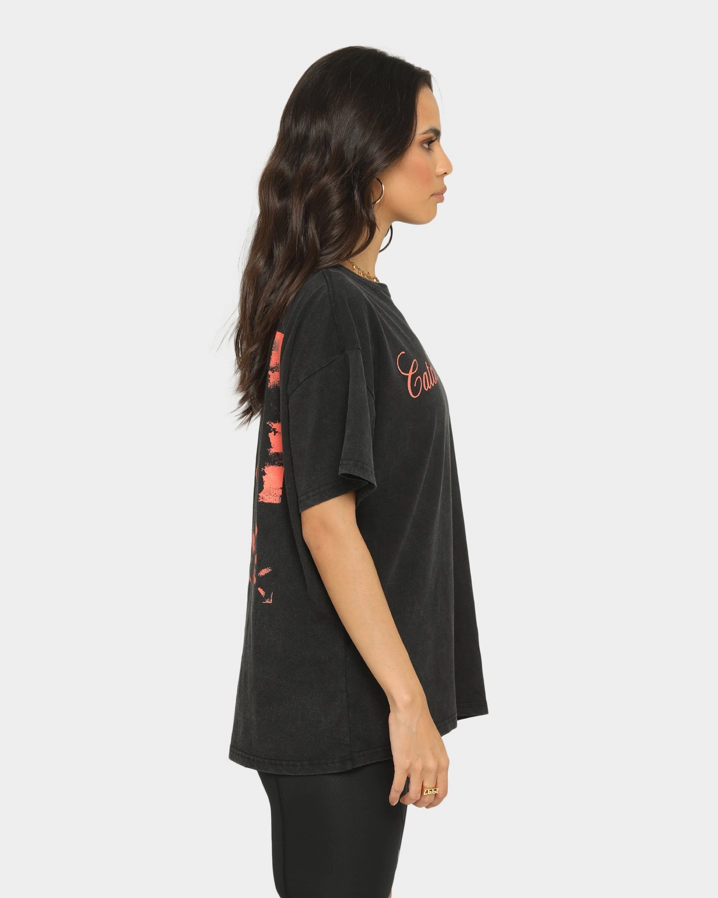BOB MARLEY Catch A Fire T-Shirt Washed Black