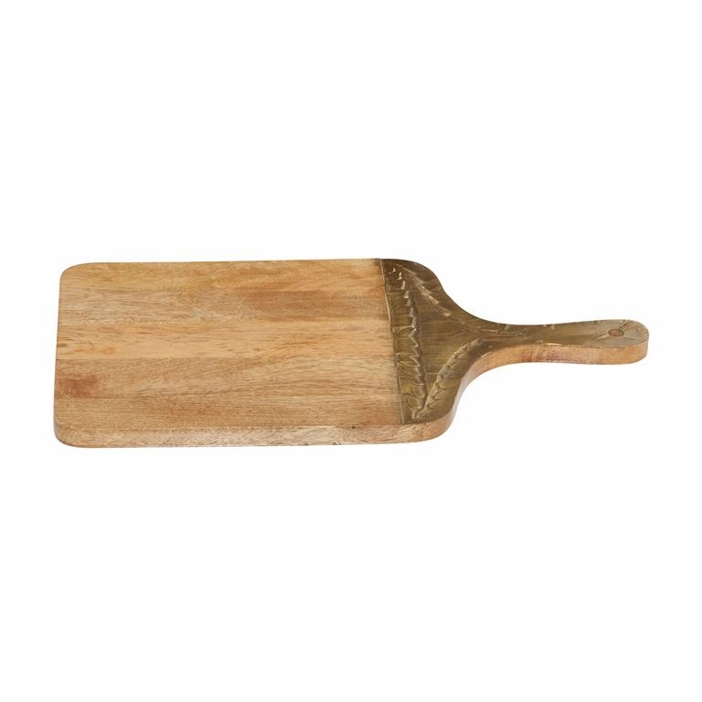 BROWN WOOD GLAM DECORATIVE CUTTING BOARD