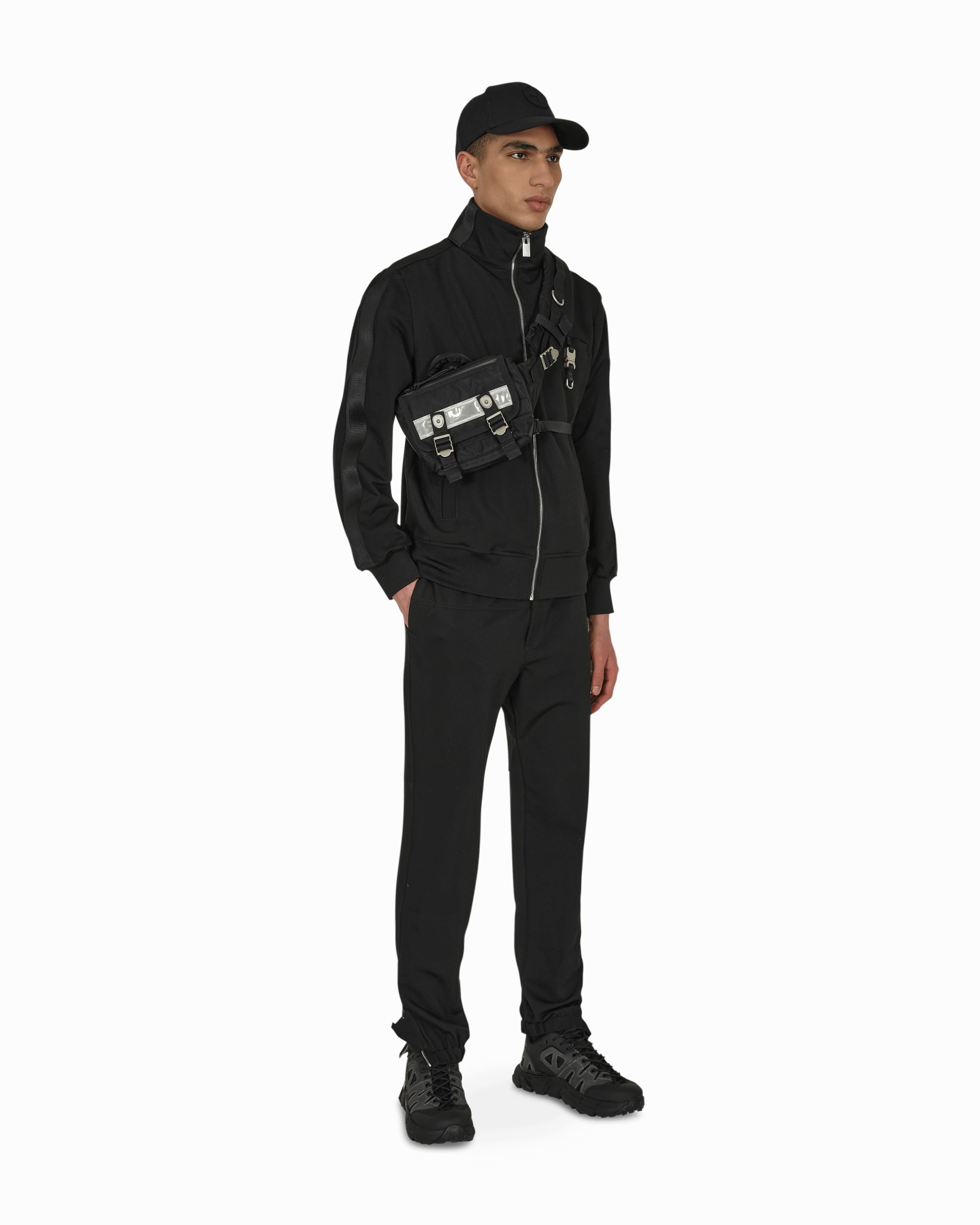 Buckle Track Pants Black
