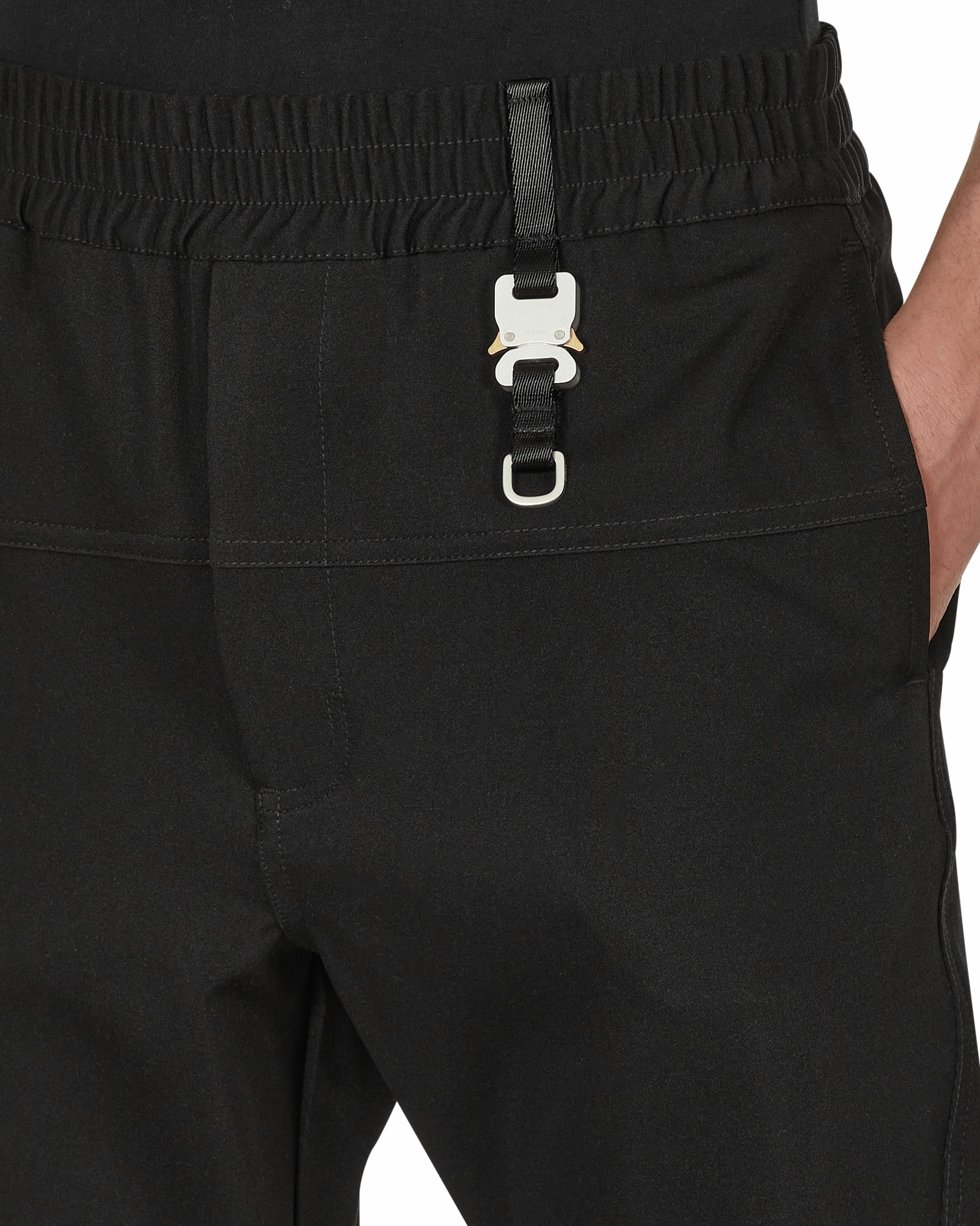 Buckle Track Pants Black