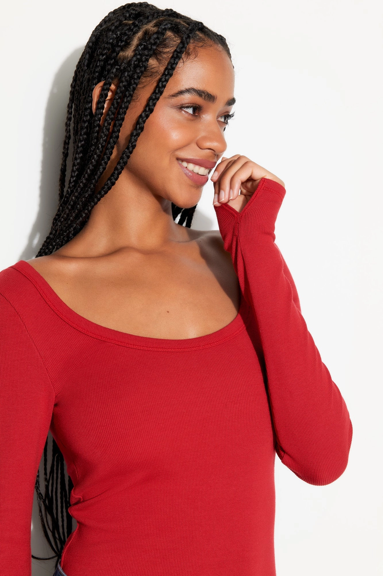 Chrissie Rib L/S Top