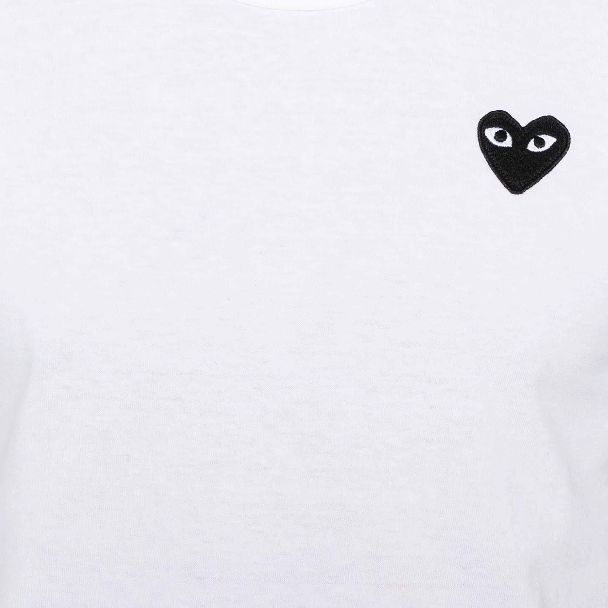 Comme Des Garcons Play T-Shirt Black Emblem White AX-T064-051
