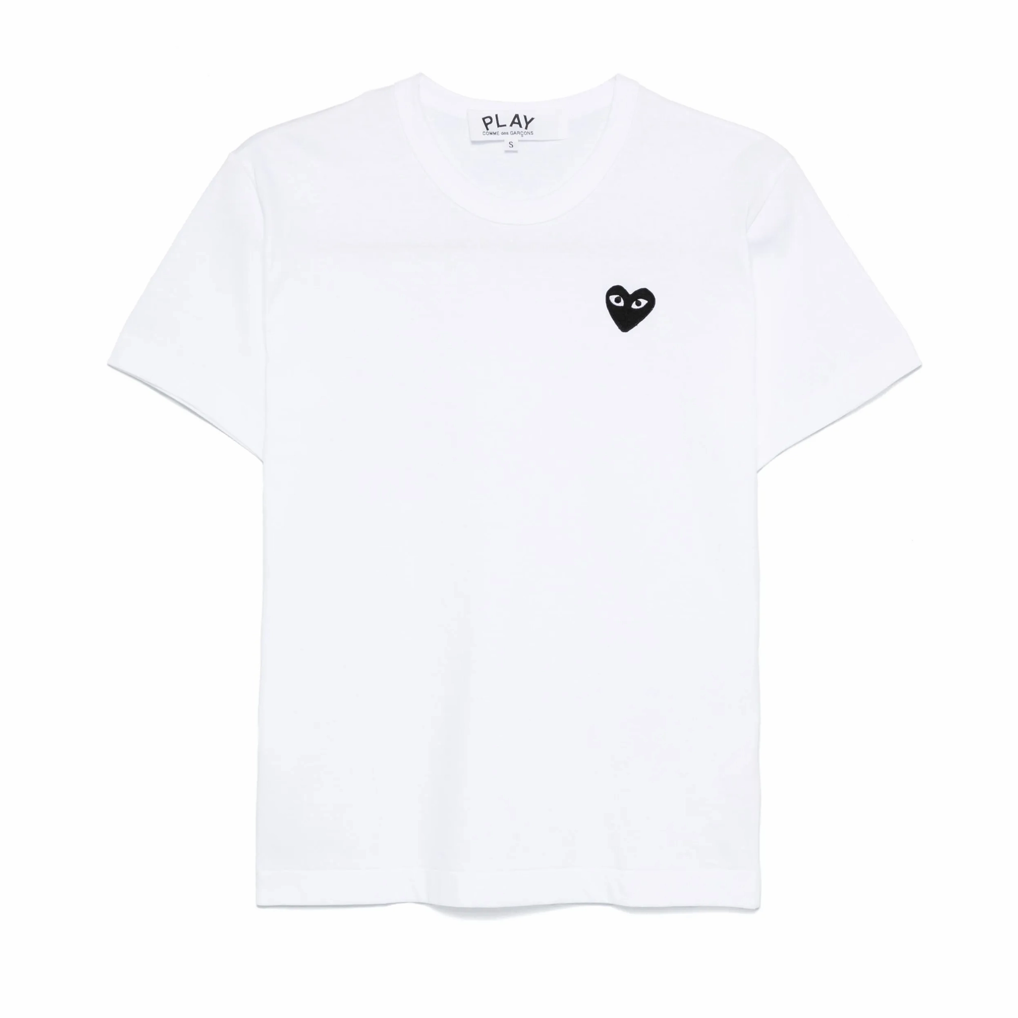 Comme Des Garcons Play T-Shirt Black Emblem White AX-T064-051