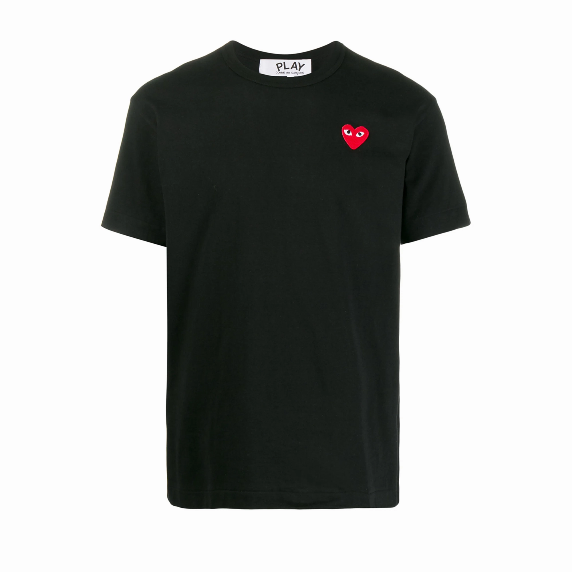 Comme Des Garcons Play T-Shirt Red Emblem Black AX-T108-051