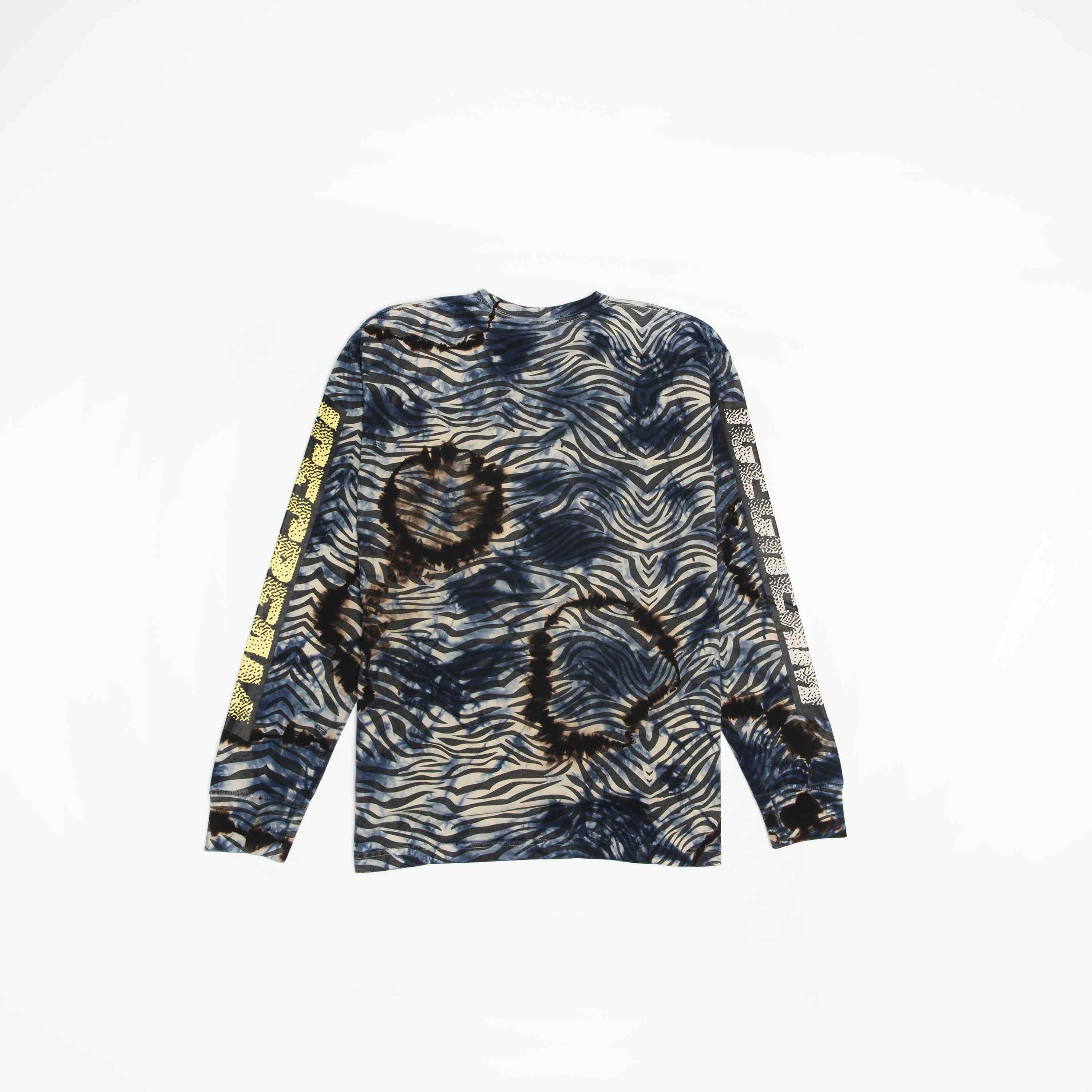 Confetti Long Sleeve Mens T-Shirt - Blue/Black/Multi