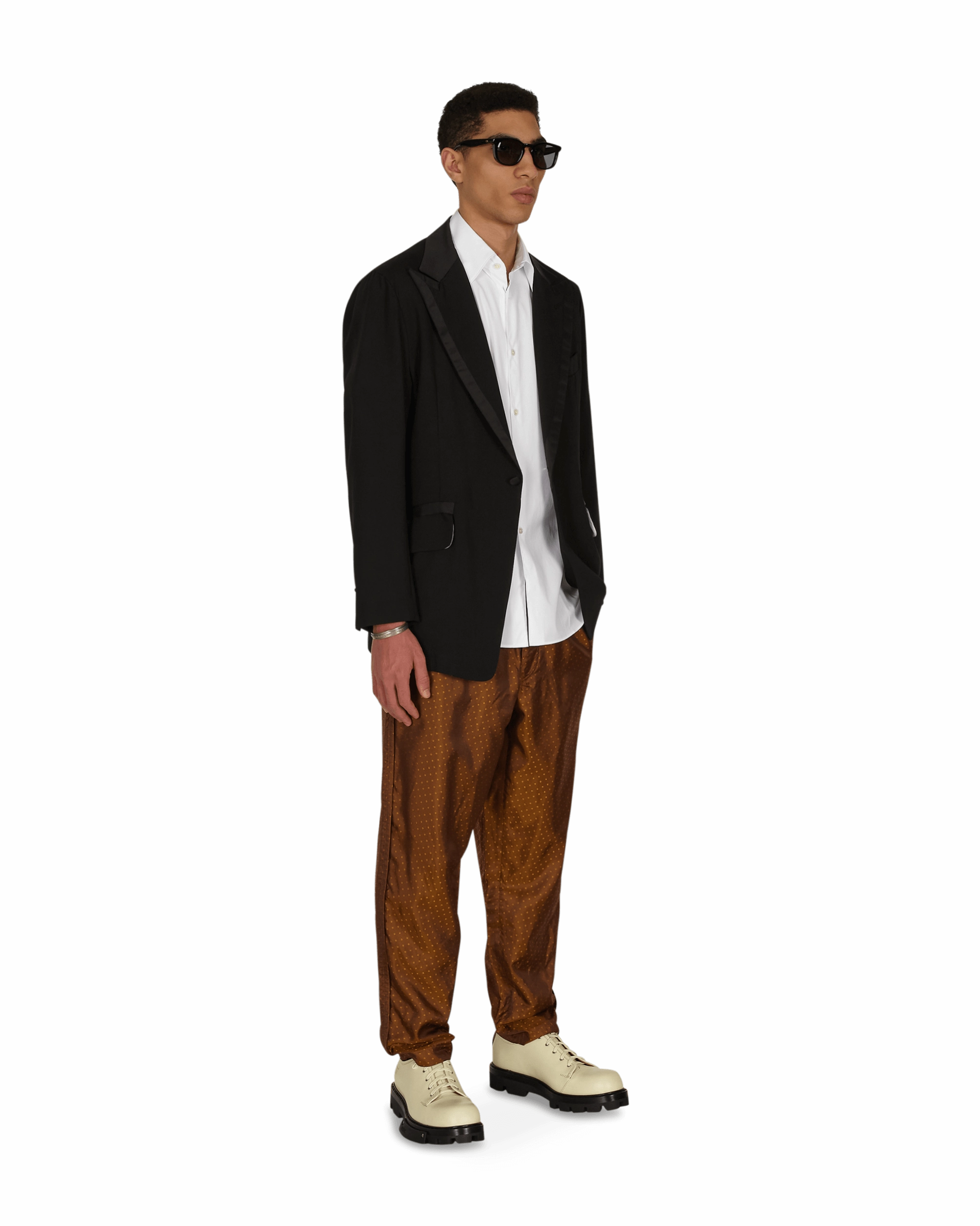 Dot Trousers Beige