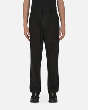 Embroidered Cargo Pants Black