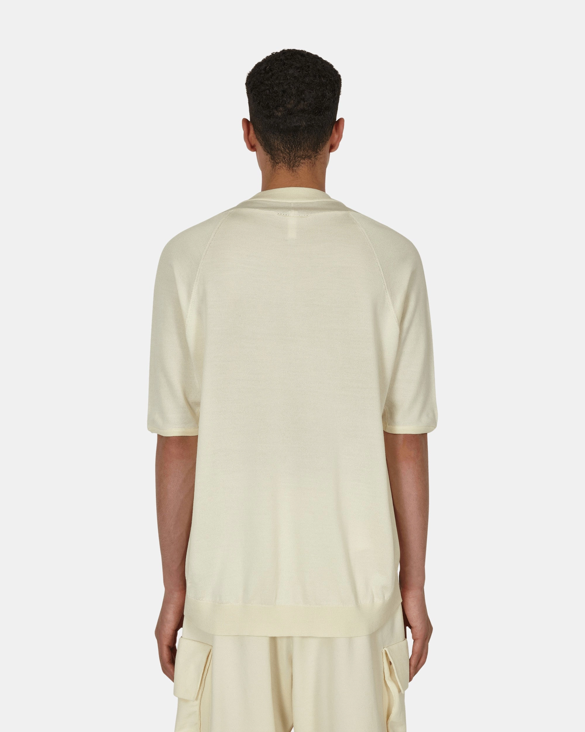 ESC Wool Half-Zip Top White