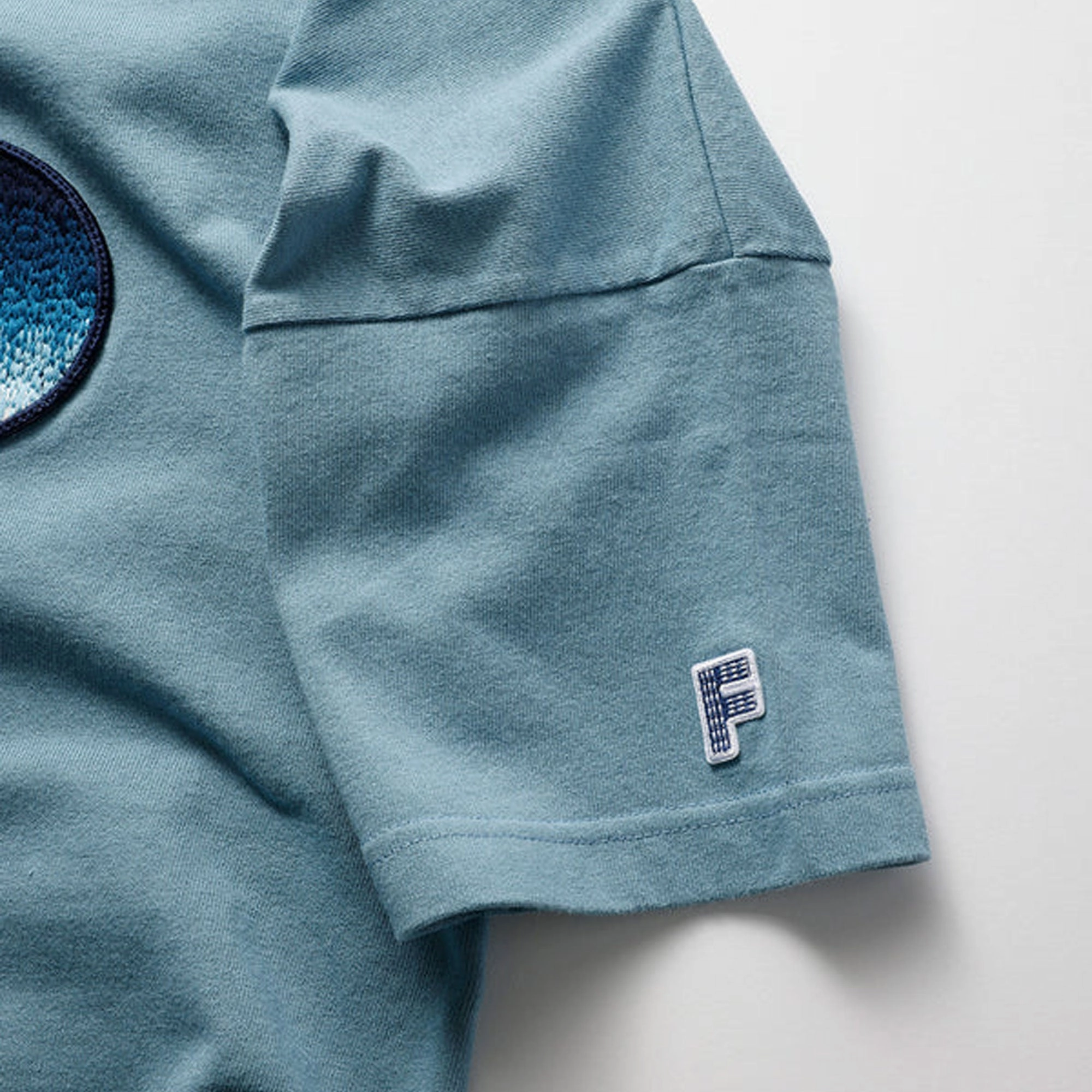 FDMTL | CIRCLE PATCH WIDE TEE  { BLUE