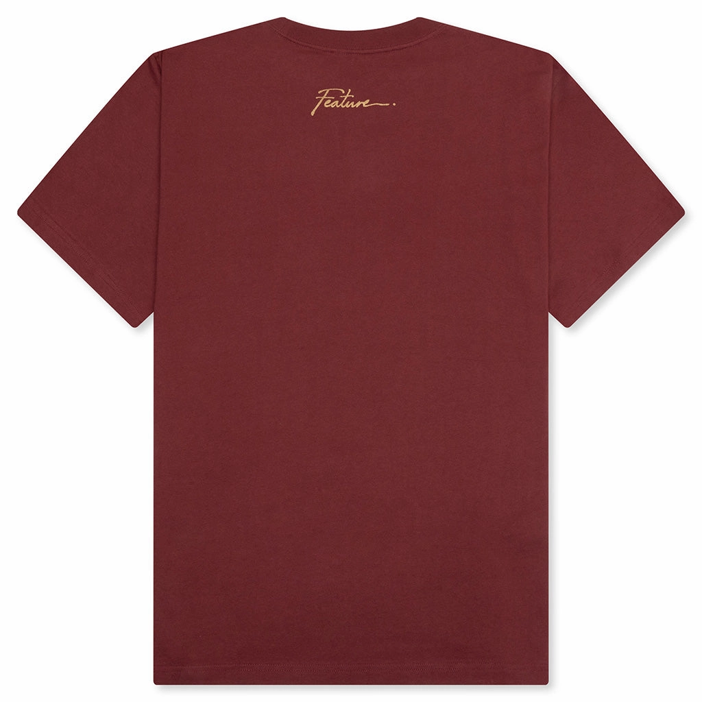 Feature x Wynn Carousel Tee - Oxblood