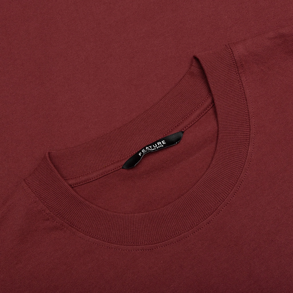 Feature x Wynn Carousel Tee - Oxblood