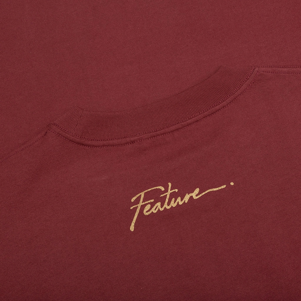 Feature x Wynn Carousel Tee - Oxblood