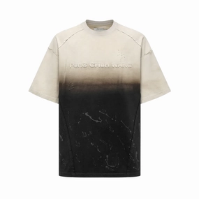 Feng Chen Wang Gradient Washed Oversized T-Shirt Black Gradient