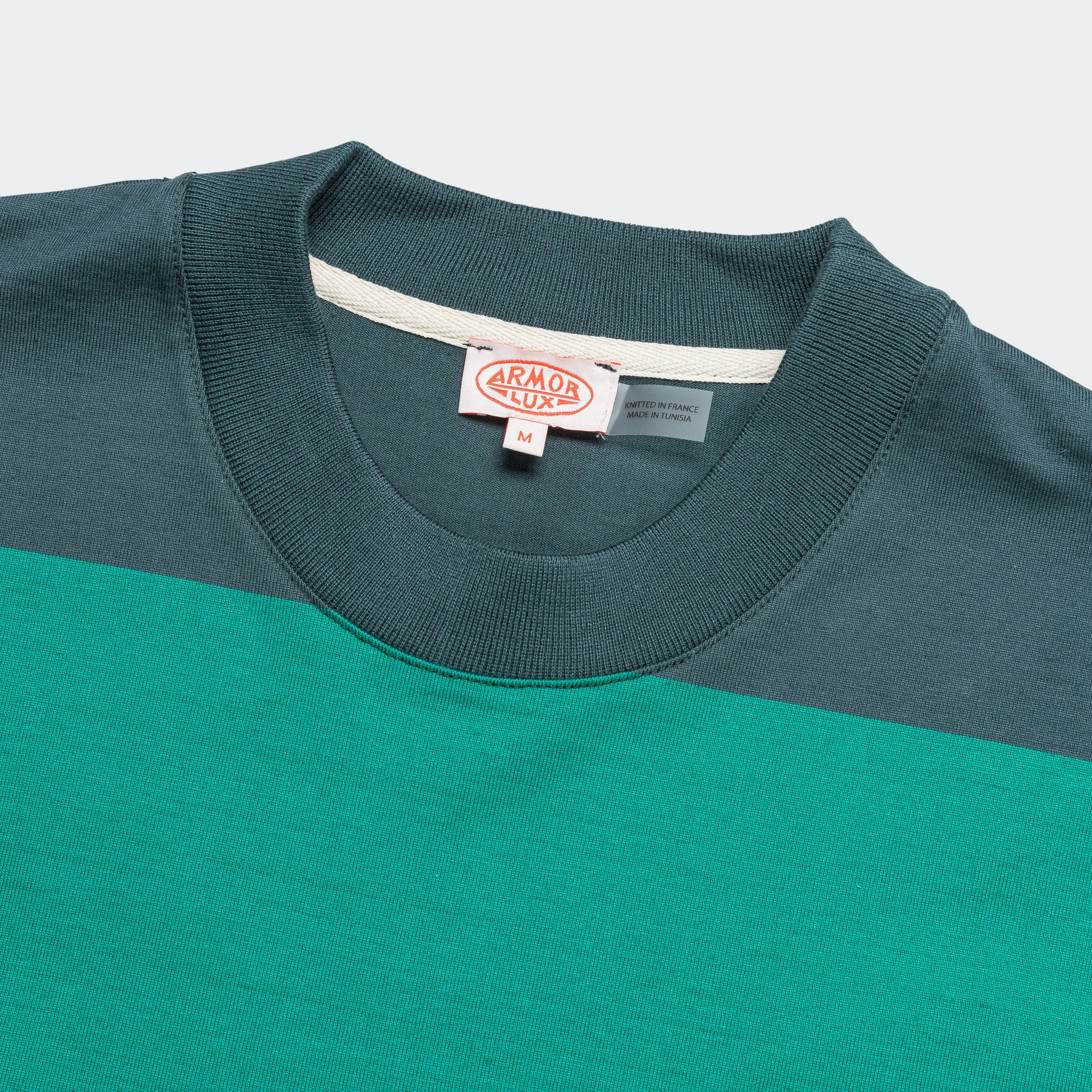 Heritage Pocket Stripe T-Shirt - Dark Storm/Aquagreen