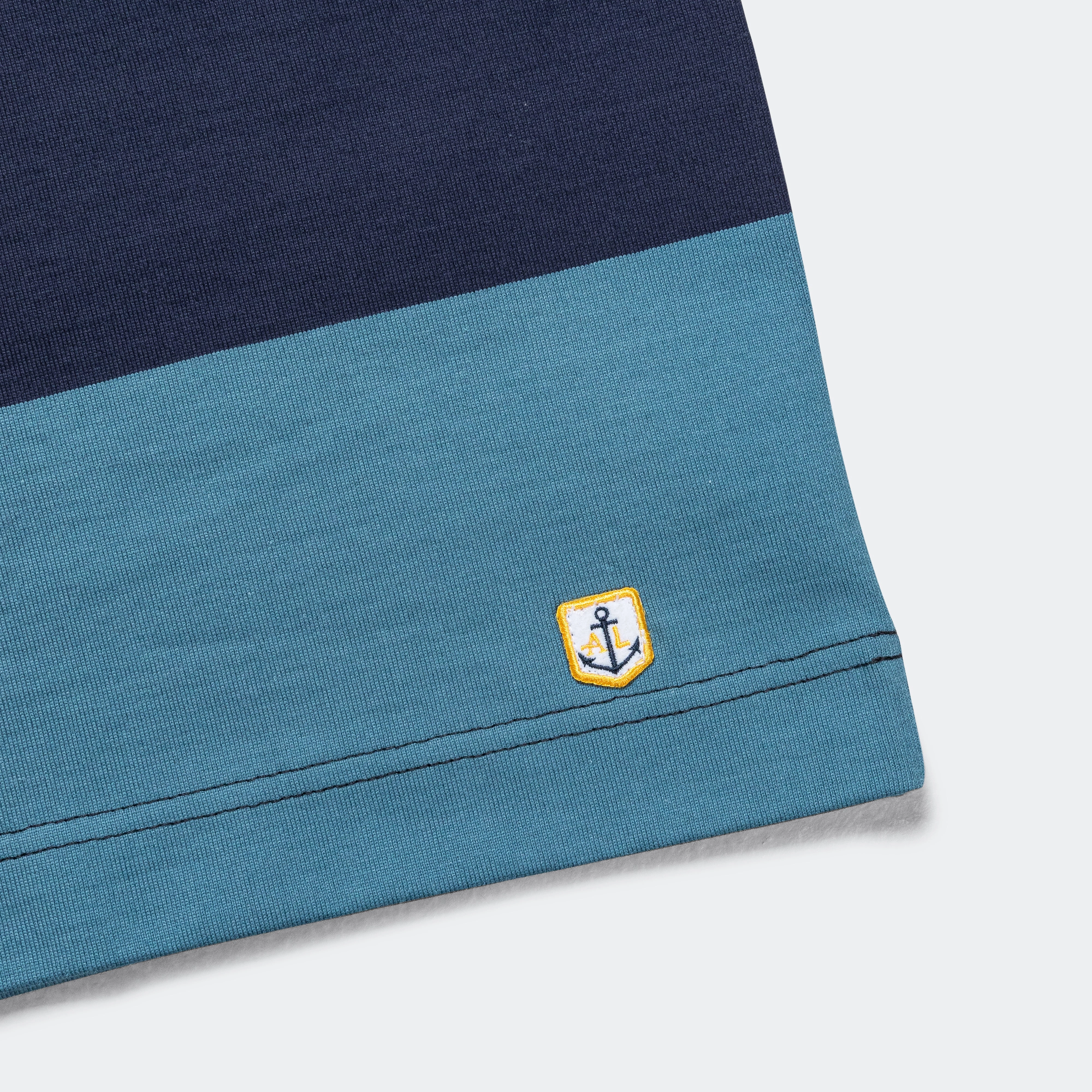 Heritage Pocket Stripe T-Shirt - Marine Deep/Winter Blue