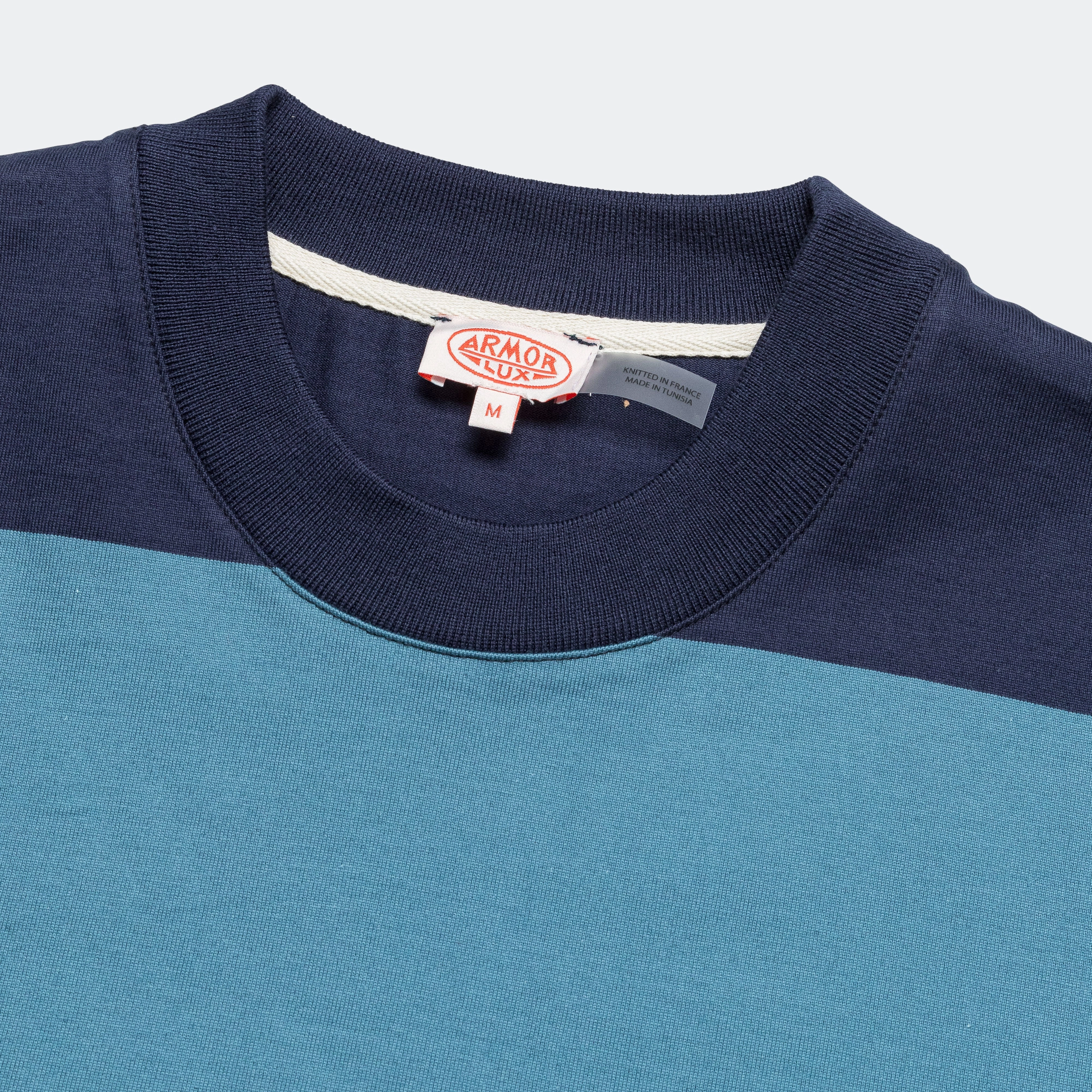 Heritage Pocket Stripe T-Shirt - Marine Deep/Winter Blue