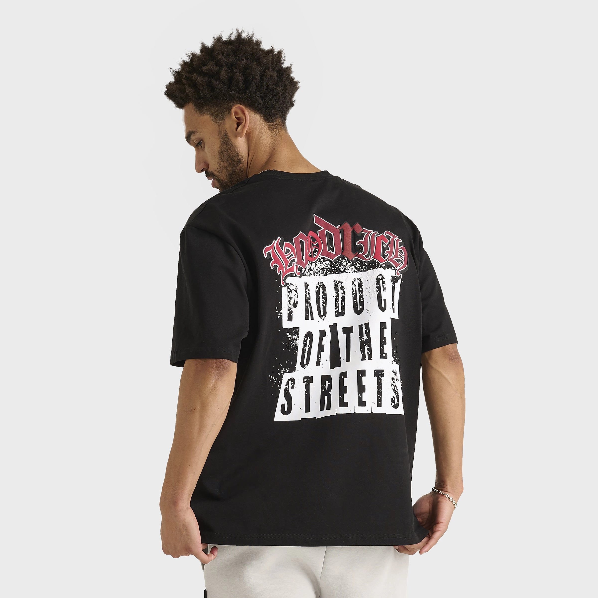 Hoodrich Crown Graphic T-Shirt Black / Lychee