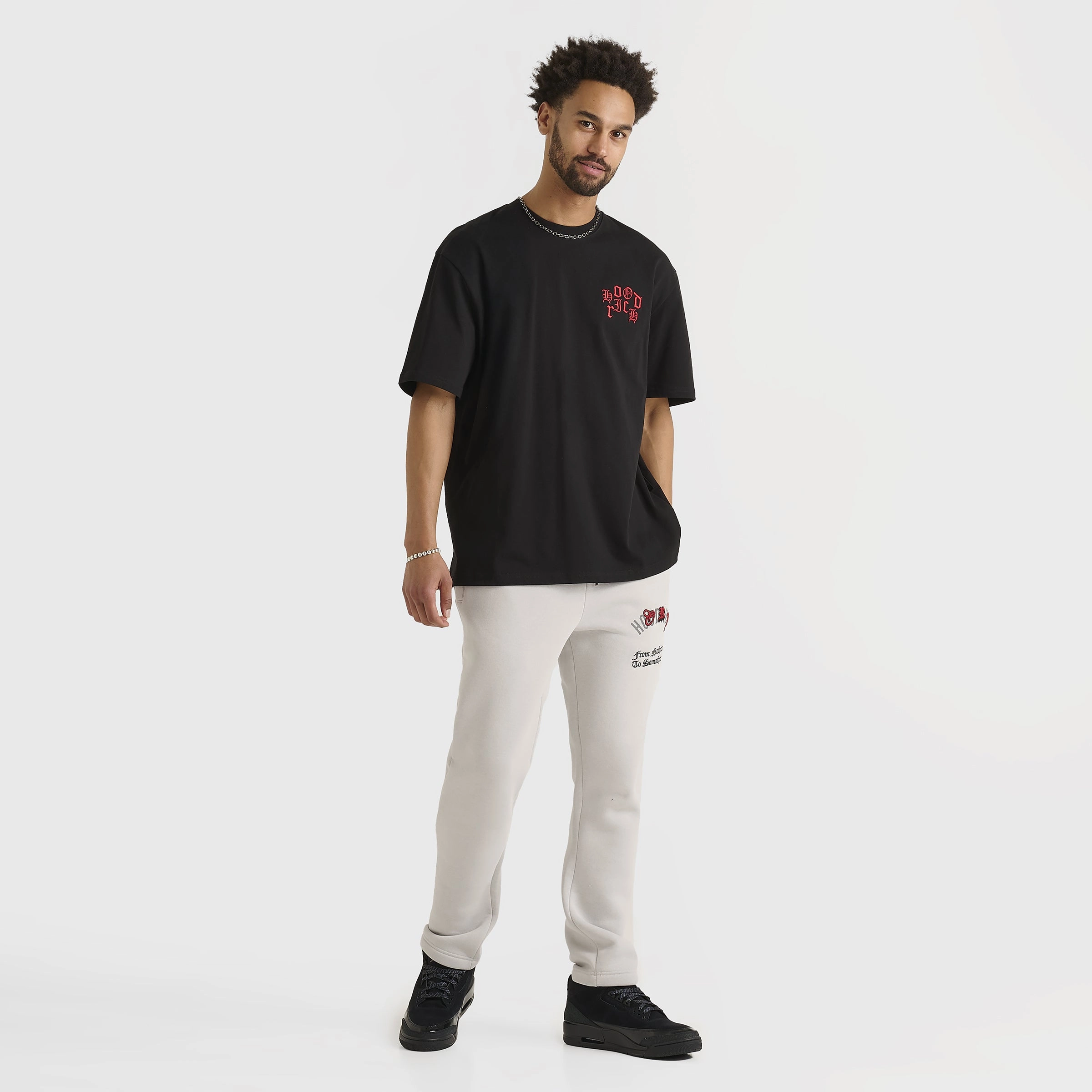 Hoodrich Crown Graphic T-Shirt Black / Lychee
