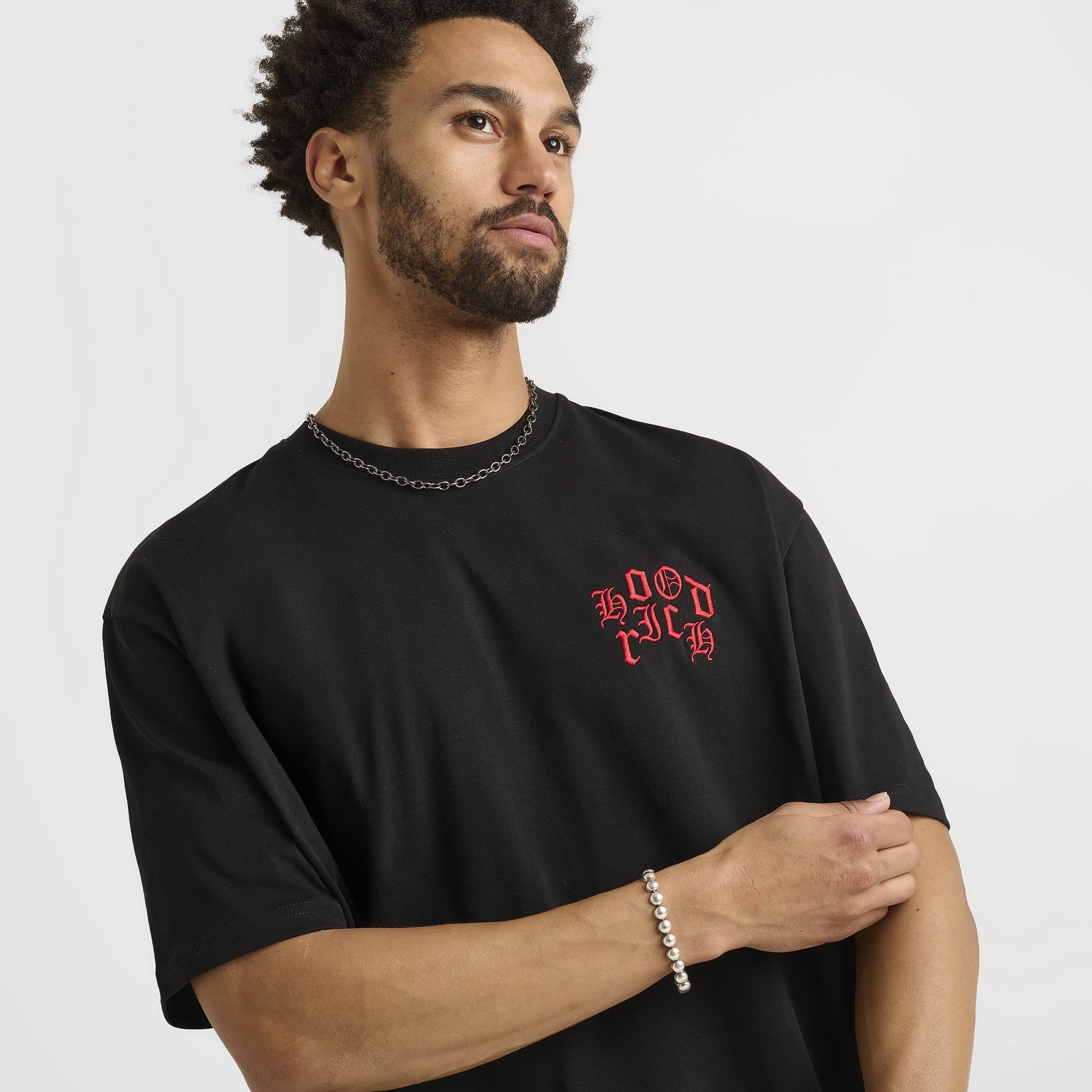 Hoodrich Crown Graphic T-Shirt Black / Lychee