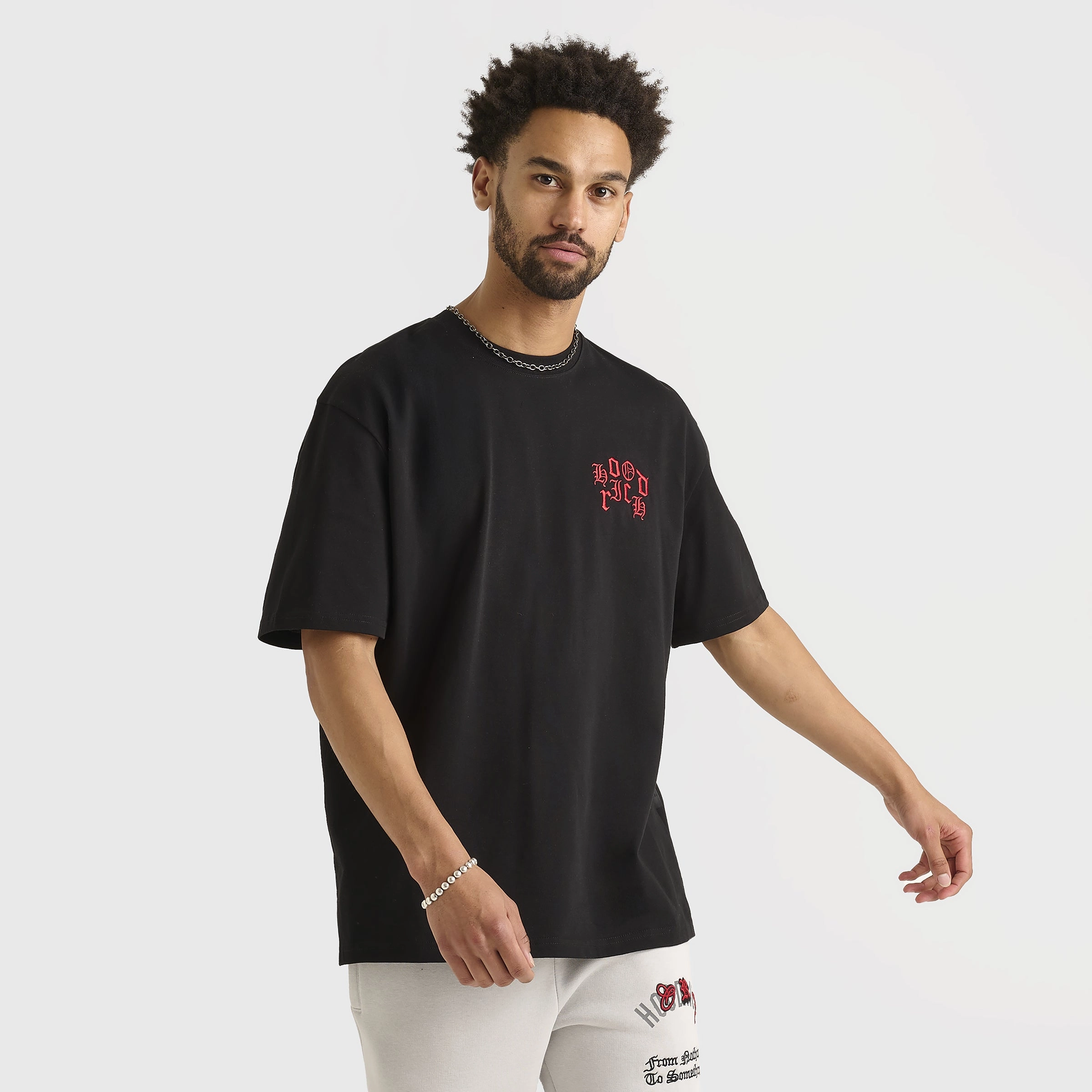 Hoodrich Crown Graphic T-Shirt Black / Lychee