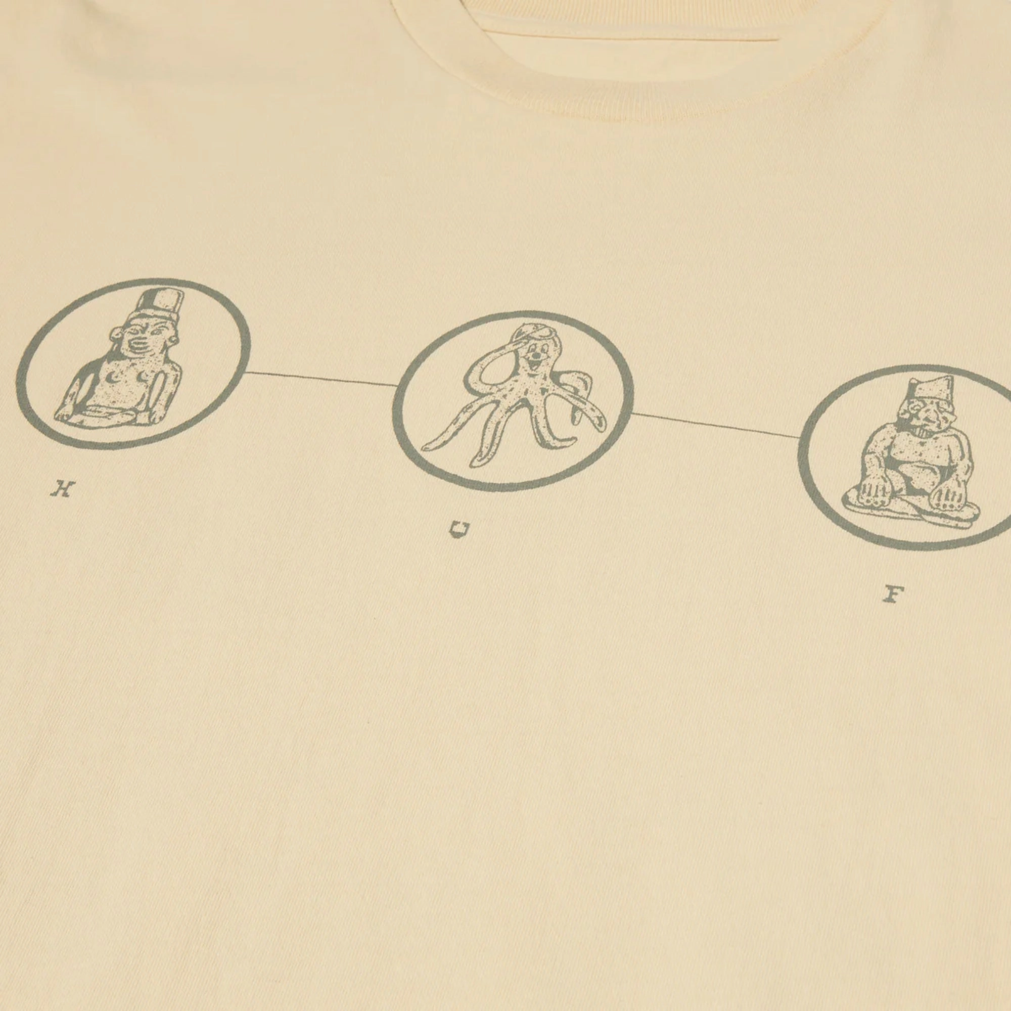 HUF | DIAGRAM DRAWING #1 T-SHIRT  { WHEAT