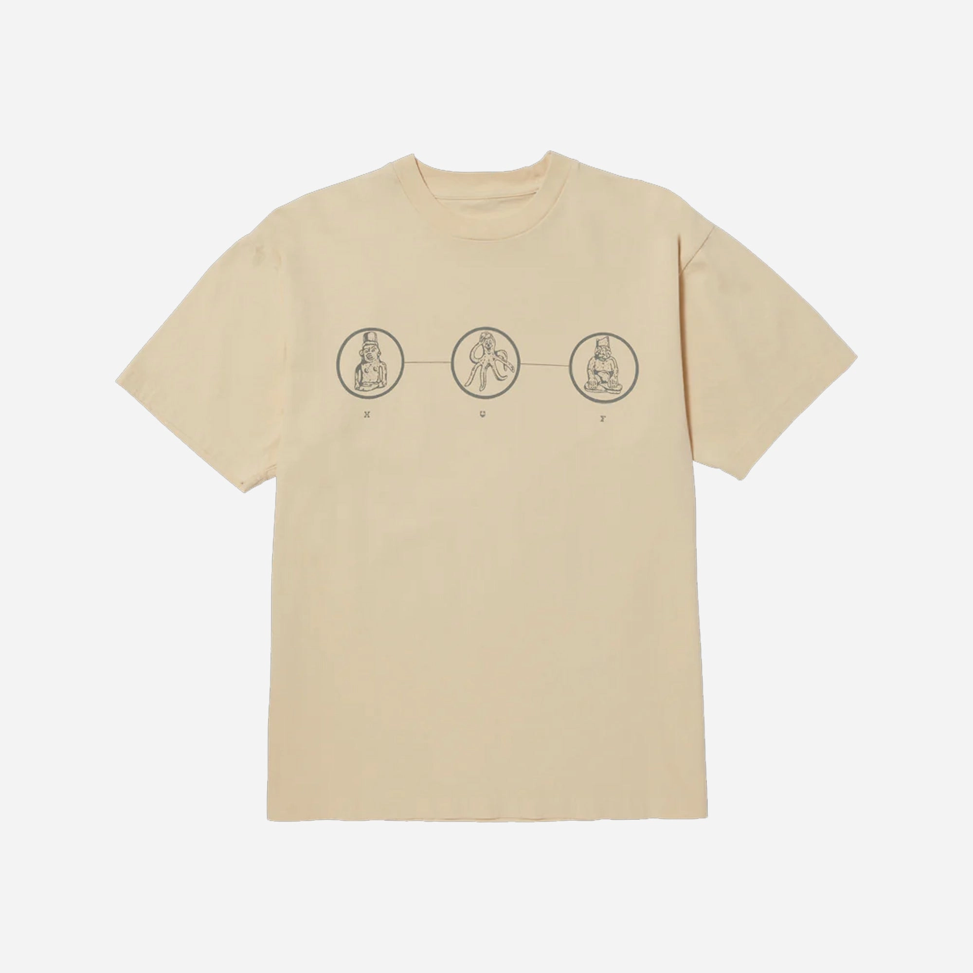 HUF | DIAGRAM DRAWING #1 T-SHIRT  { WHEAT