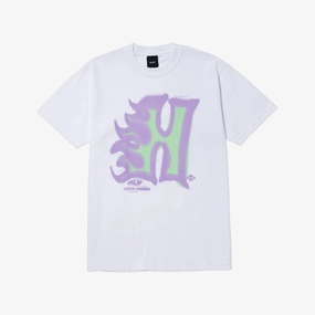 HUF | HEAT WAVE T-SHIRT  { WHITE