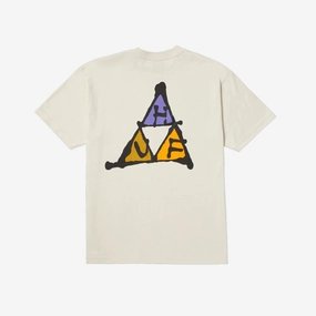 HUF | NO-FI TRIPLE TRIANGLE T-SHIRT  { BONE
