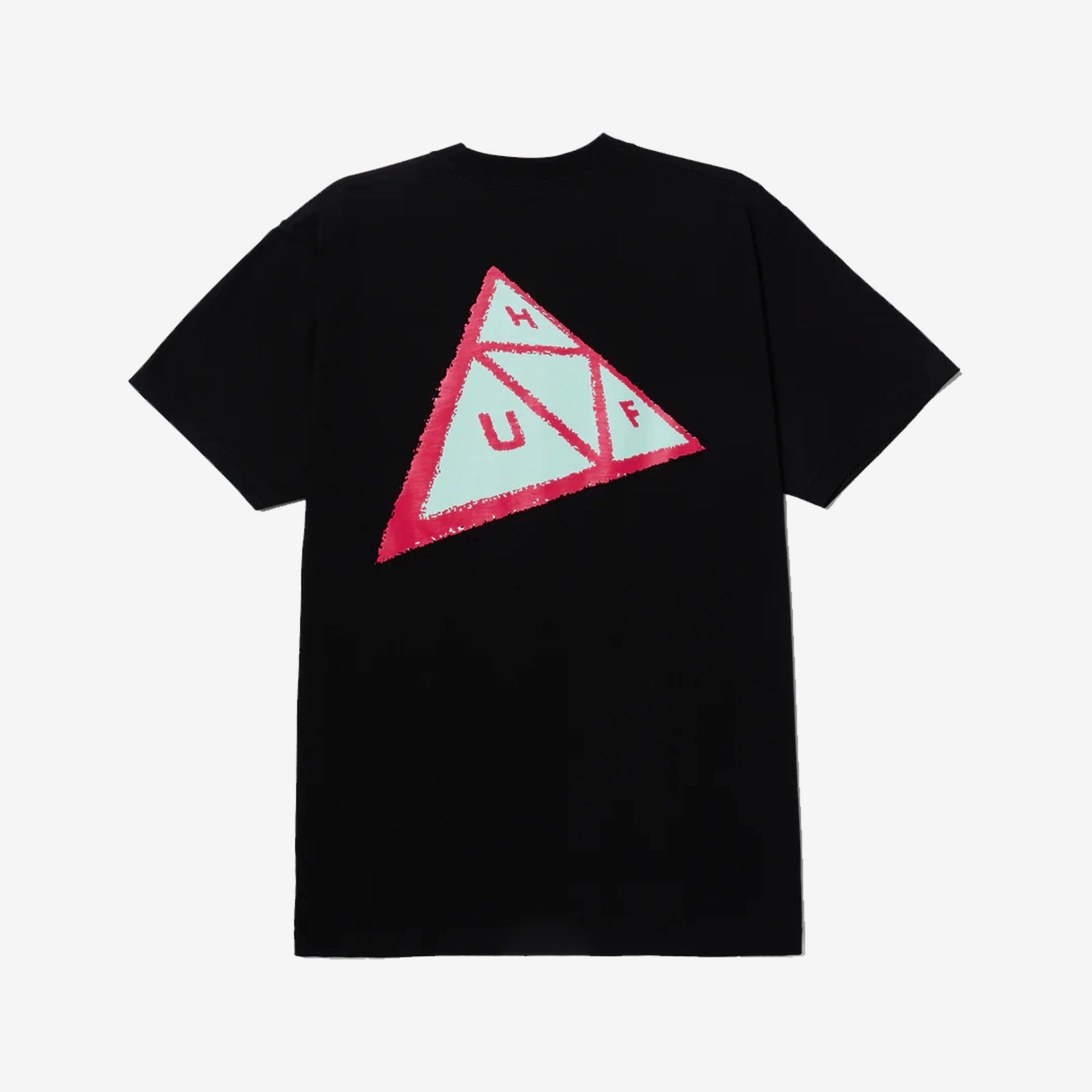 HUF | SKEWED TRIPLE TRIANGLE T-SHIRT  { BLACK