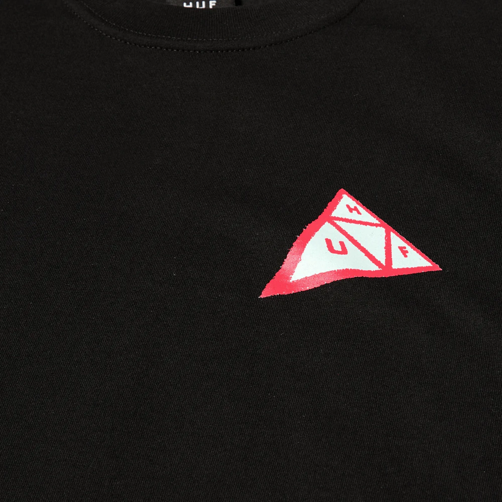 HUF | SKEWED TRIPLE TRIANGLE T-SHIRT  { BLACK