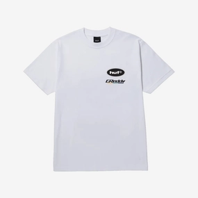 HUF | X GREDDY T-SHIRT  { WHITE