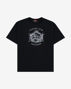 IUTER x PLEASURES Alberto T-Shirt Black