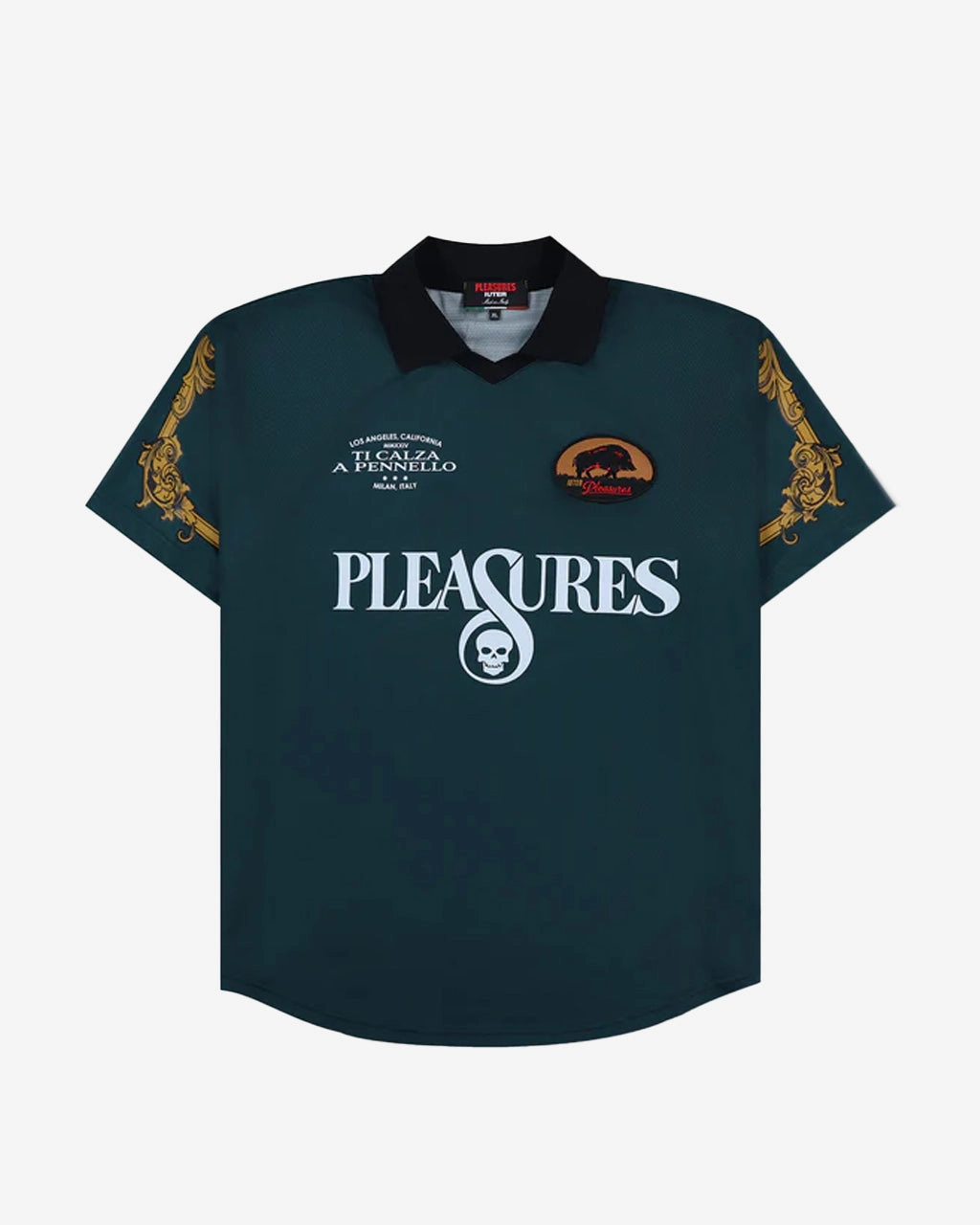 IUTER x PLEASURES Carlo Soccer Jersey Dark Green