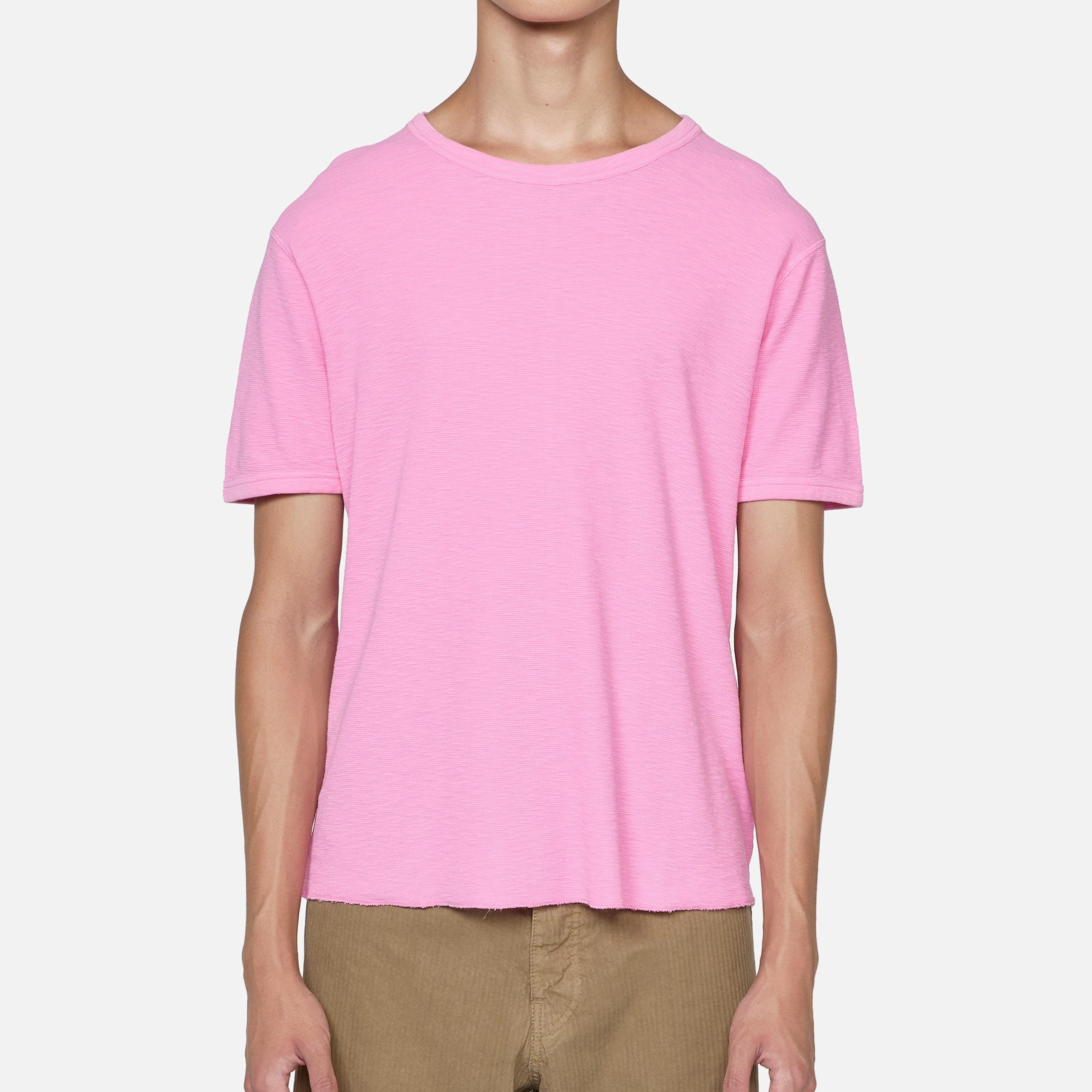 Jagger Waffle T-Shirt Pink