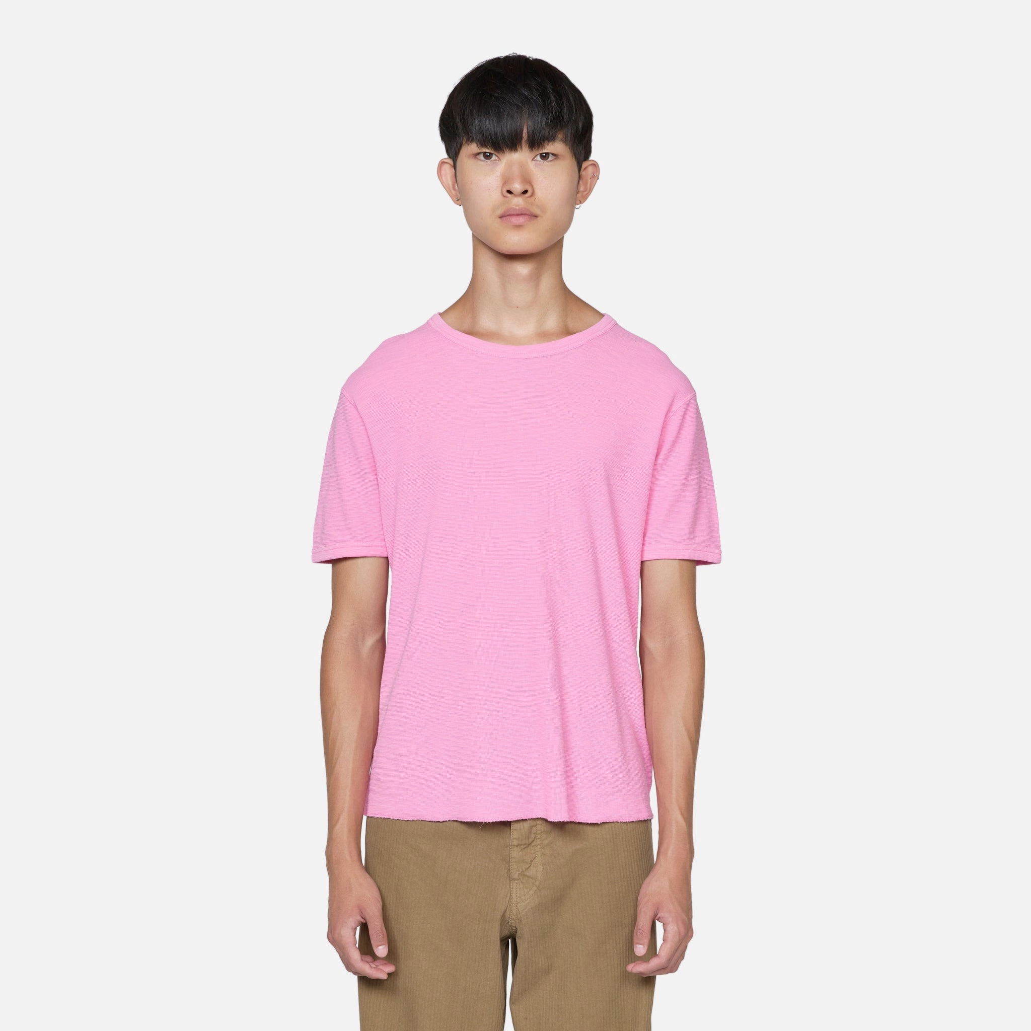 Jagger Waffle T-Shirt Pink