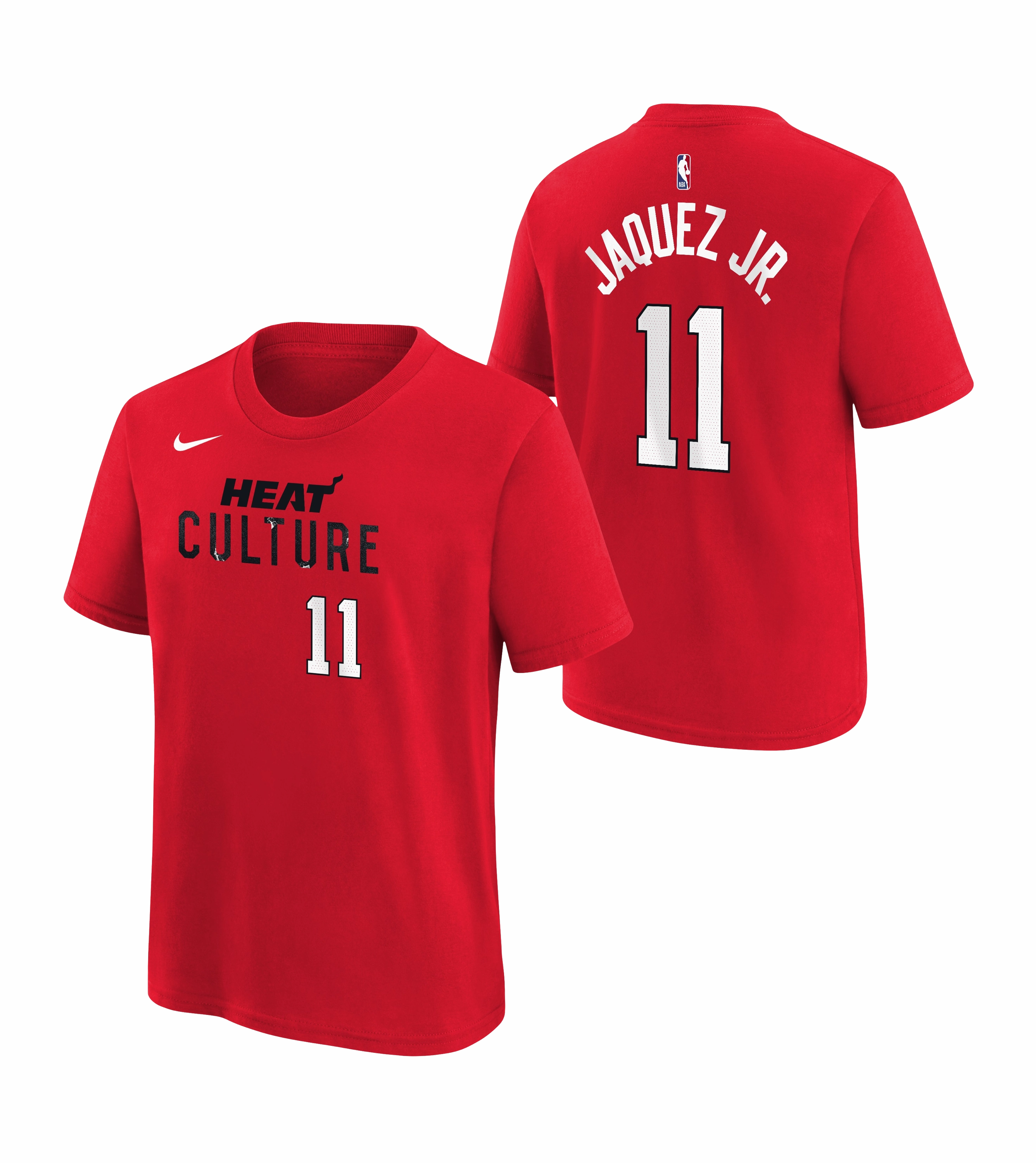 Jaime Jaquez Jr. Nike HEAT Culture: Blood Red Name & Number Kids Tee