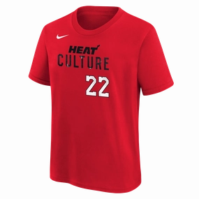 Jimmy Butler Nike HEAT Culture: Blood Red Name & Number Youth Tee