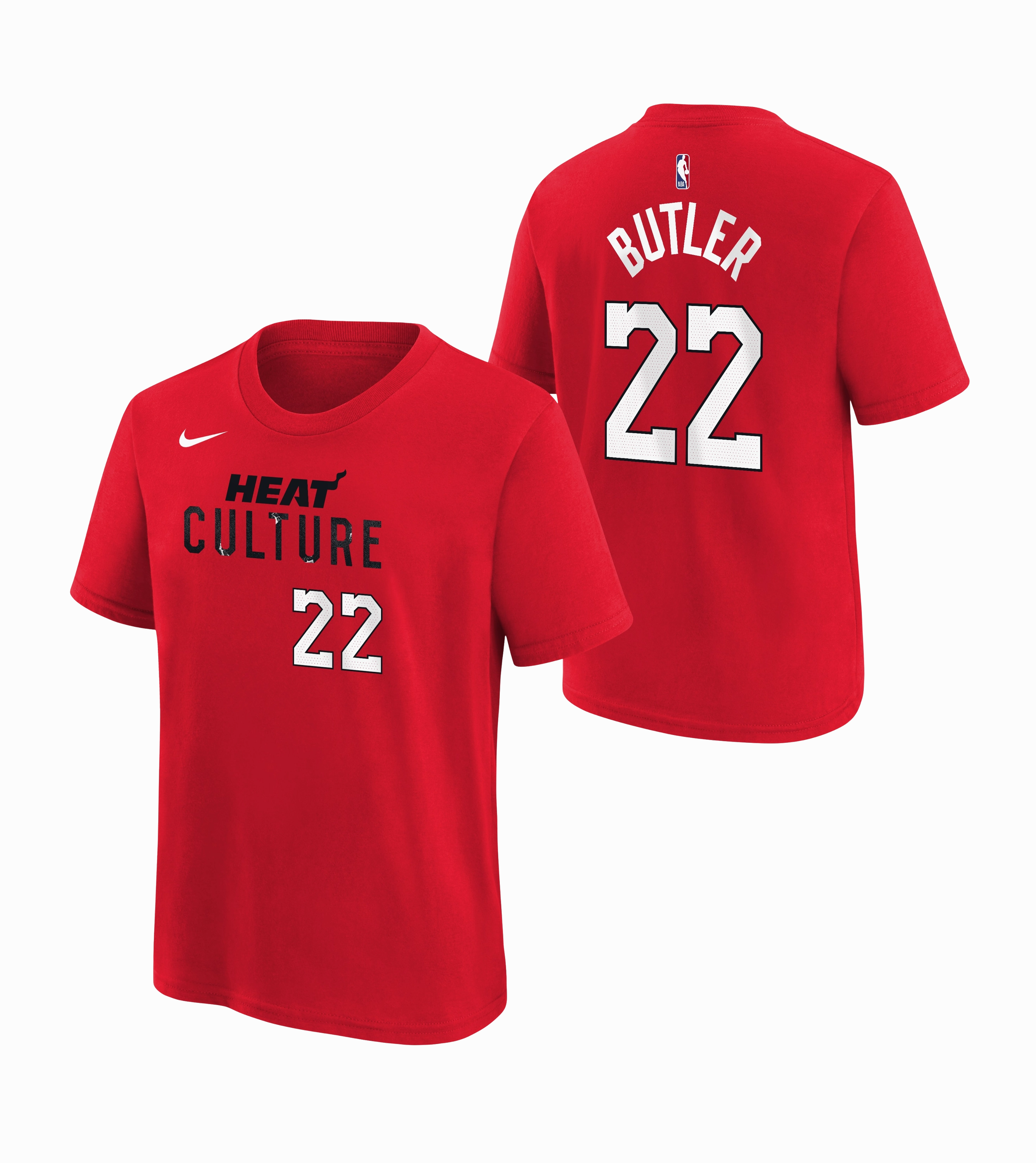 Jimmy Butler Nike HEAT Culture: Blood Red Name & Number Youth Tee