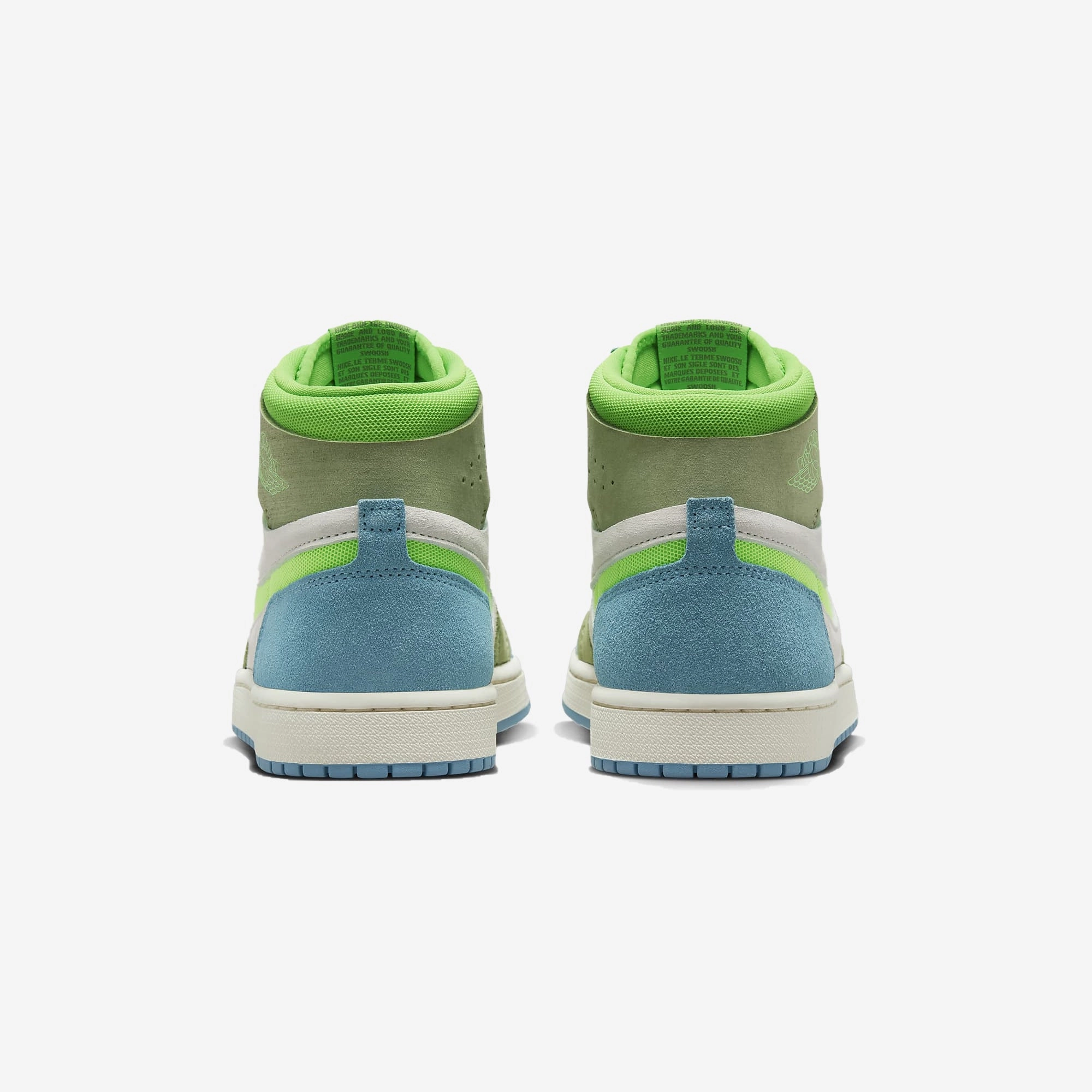Jordan | AIR JORDAN 1 ZOOM CMFT 2  { CERULEAN/GREEN STRIKE-OIL GREEN-PHANTOM