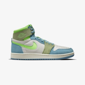 Jordan | AIR JORDAN 1 ZOOM CMFT 2  { CERULEAN/GREEN STRIKE-OIL GREEN-PHANTOM
