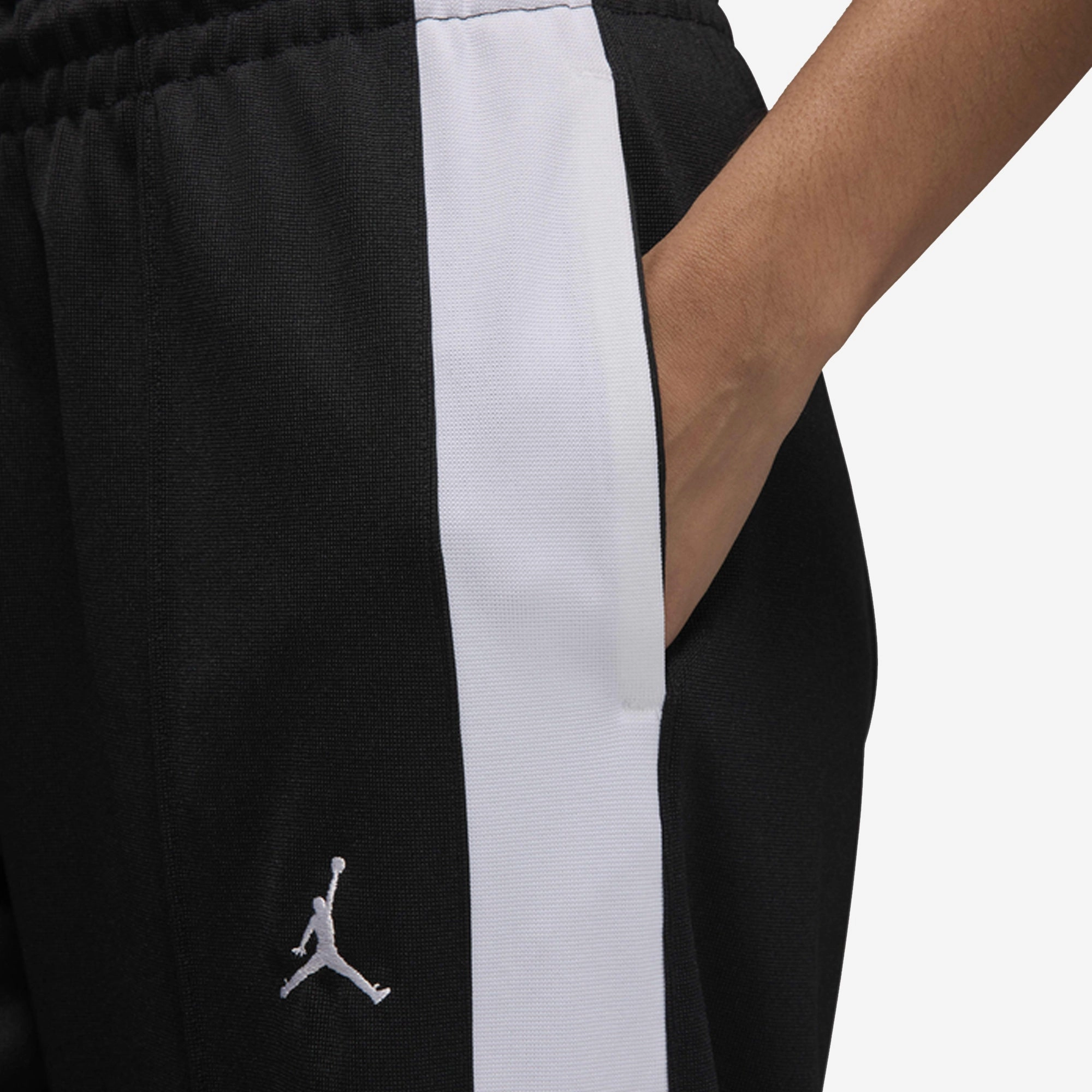 JORDAN | KNIT TRACK PANTS { BLACK/WHITE/WHITE