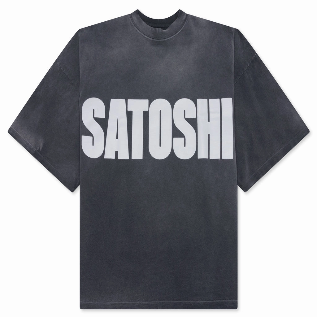 Jumbo Font Oversized Tee - Vintage Black