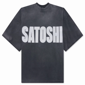 Jumbo Font Oversized Tee - Vintage Black