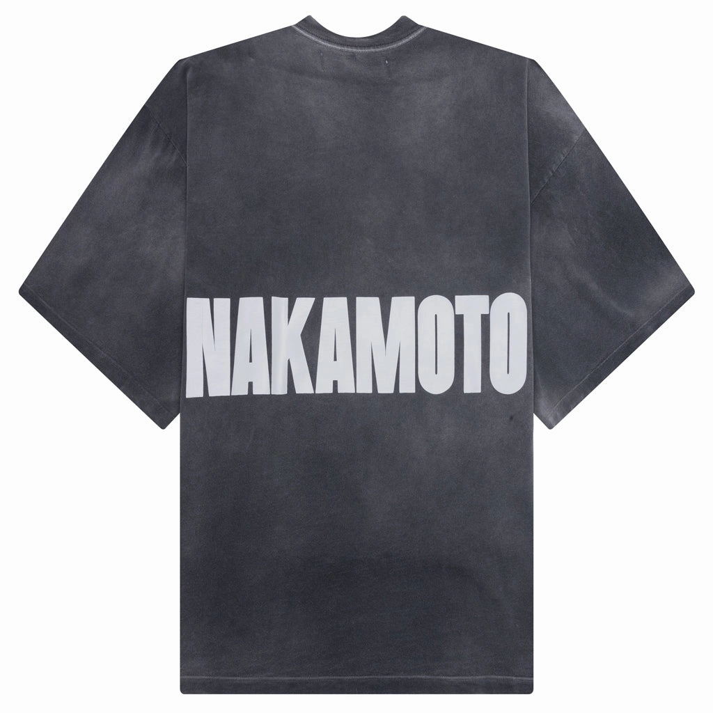 Jumbo Font Oversized Tee - Vintage Black